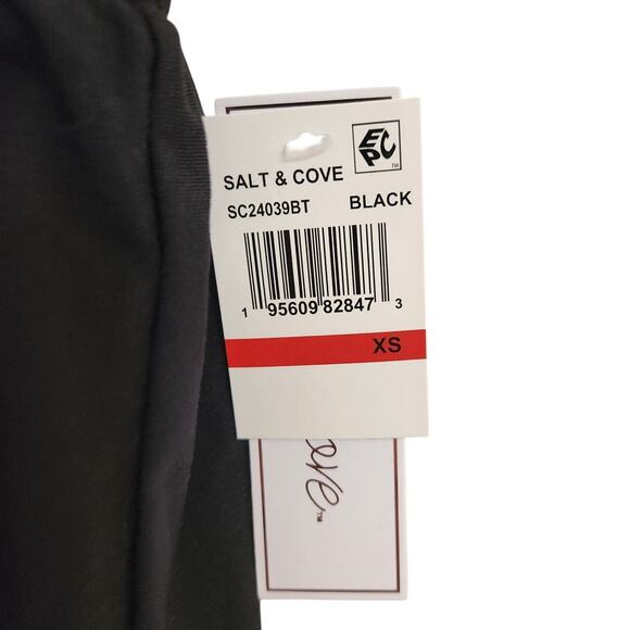 NWT Salt And Cove Black Swim Cover-up Dress With Bow Detail XS - Picture 4 of 7